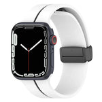 二色折りたたみバックルシリコン時計バンド、Apple Watch 9 45mm用、Apple Watch 9 41mm用