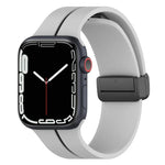 二色折りたたみバックルシリコン時計バンド、Apple Watch 9 45mm用、Apple Watch 9 41mm用