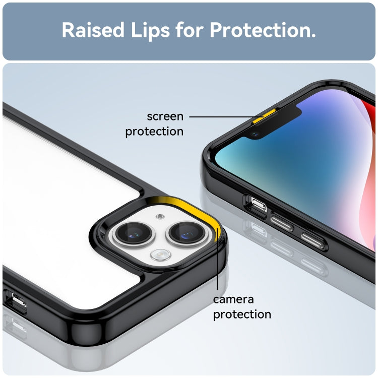 カラフルシリーズ アクリル＋TPUスマホケース、iPhone 15用