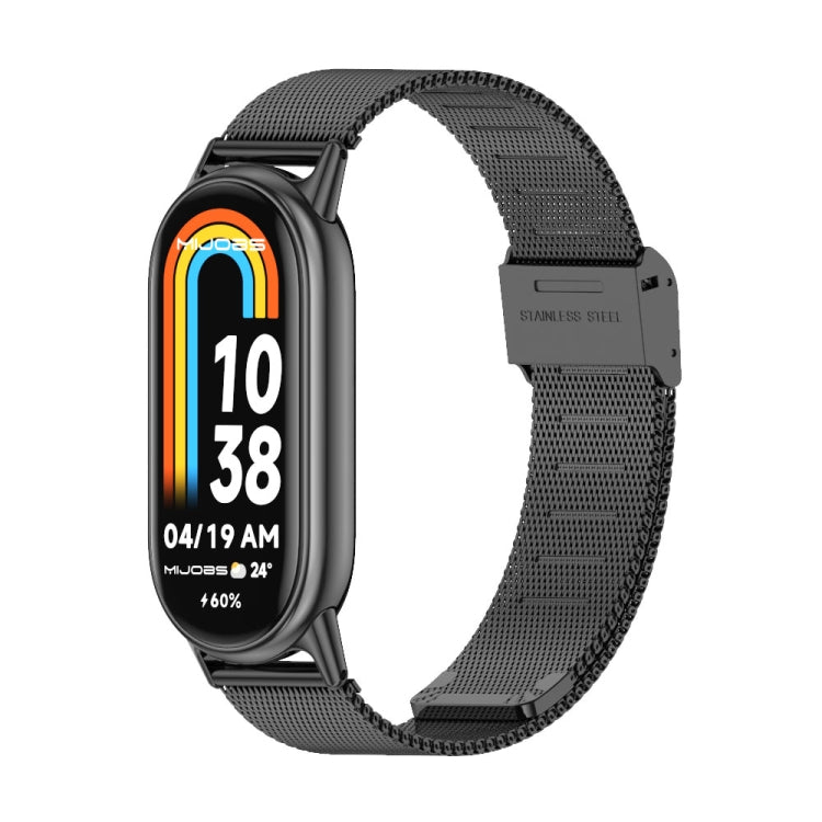 Mijobs Milan Buckle Metal Stainless Steel Watch Band, For Xiaomi Smart Band 11 / 10 / 9 / 8