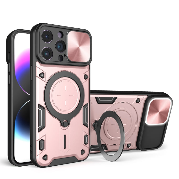 CDテクスチャスライディングカムシールド磁気ホルダースマホケース、iPhone 14 Pro Max用、iPhone 13 Pro Max用、iPhone 13 Pro用、iPhone 13用、iPhone 12用、iPhone 12 Pro Max用、iPhone 12 Pro用、iPhone 11 Pro Max用