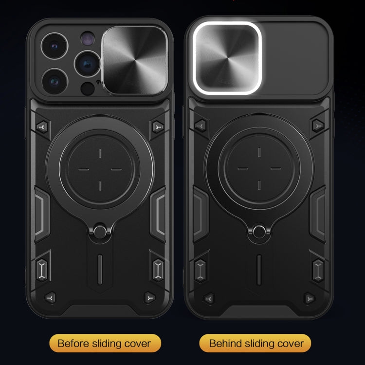 CDテクスチャスライディングカムシールド磁気ホルダースマホケース、iPhone 14 Pro Max用、iPhone 13 Pro Max用、iPhone 13 Pro用、iPhone 13用、iPhone 12用、iPhone 12 Pro Max用、iPhone 12 Pro用、iPhone 11 Pro Max用