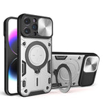 CDテクスチャスライディングカムシールド磁気ホルダースマホケース、iPhone 14 Pro Max用、iPhone 13 Pro Max用、iPhone 13 Pro用、iPhone 13用、iPhone 12用、iPhone 12 Pro Max用、iPhone 12 Pro用、iPhone 11 Pro Max用