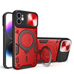 CDテクスチャスライディングカムシールド磁気ホルダースマホケース、iPhone 14 Pro Max用、iPhone 13 Pro Max用、iPhone 13 Pro用、iPhone 13用、iPhone 12用、iPhone 12 Pro Max用、iPhone 12 Pro用、iPhone 11 Pro Max用