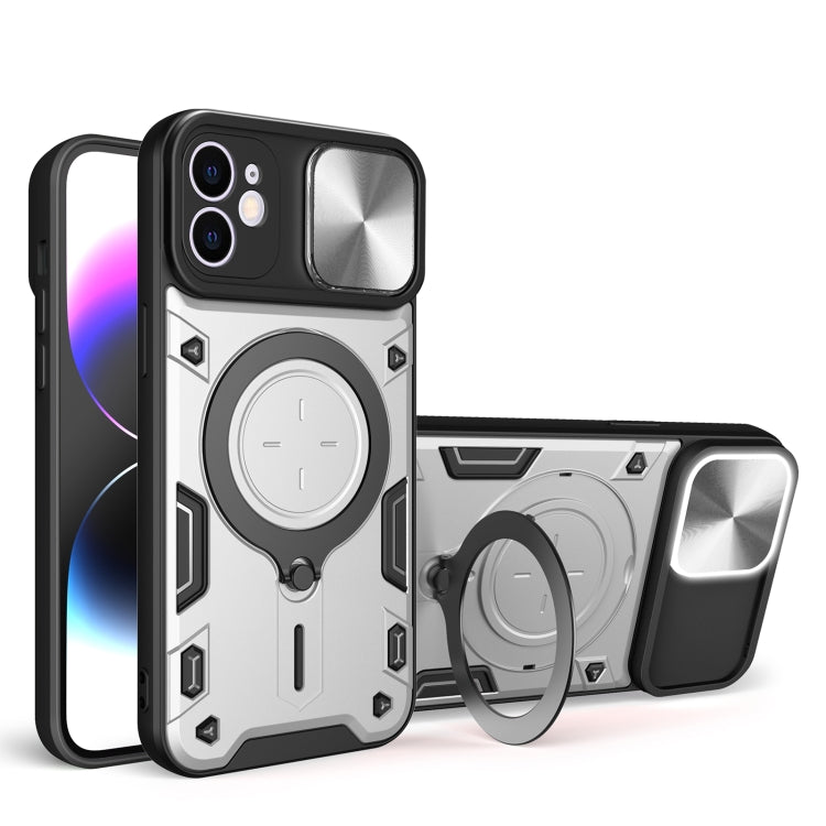 CDテクスチャスライディングカムシールド磁気ホルダースマホケース、iPhone 14 Pro Max用、iPhone 13 Pro Max用、iPhone 13 Pro用、iPhone 13用、iPhone 12用、iPhone 12 Pro Max用、iPhone 12 Pro用、iPhone 11 Pro Max用
