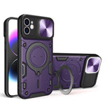 CDテクスチャスライディングカムシールド磁気ホルダースマホケース、iPhone 14 Pro Max用、iPhone 13 Pro Max用、iPhone 13 Pro用、iPhone 13用、iPhone 12用、iPhone 12 Pro Max用、iPhone 12 Pro用、iPhone 11 Pro Max用