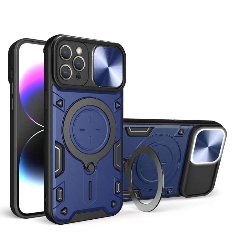 CDテクスチャスライディングカムシールド磁気ホルダースマホケース、iPhone 14 Pro Max用、iPhone 13 Pro Max用、iPhone 13 Pro用、iPhone 13用、iPhone 12用、iPhone 12 Pro Max用、iPhone 12 Pro用、iPhone 11 Pro Max用
