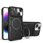 CDテクスチャスライディングカムシールド磁気ホルダースマホケース、iPhone 14 Pro Max用、iPhone 13 Pro Max用、iPhone 13 Pro用、iPhone 13用、iPhone 12用、iPhone 12 Pro Max用、iPhone 12 Pro用、iPhone 11 Pro Max用