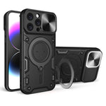 CDテクスチャスライディングカムシールド磁気ホルダースマホケース、iPhone 17e / 16e用、iPhone 17 Pro Max用、iPhone 17 Pro用、iPhone 17用、iPhone Air用、iPhone 16 Pro Max用、iPhone 16 Pro用、iPhone 16 Plus用