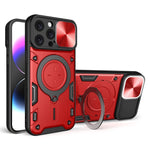 CDテクスチャスライディングカムシールド磁気ホルダースマホケース、iPhone 17e / 16e用、iPhone 17 Pro Max用、iPhone 17 Pro用、iPhone 17用、iPhone Air用、iPhone 16 Pro Max用、iPhone 16 Pro用、iPhone 16 Plus用