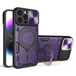 CDテクスチャスライディングカムシールド磁気ホルダースマホケース、iPhone 17e / 16e用、iPhone 17 Pro Max用、iPhone 17 Pro用、iPhone 17用、iPhone Air用、iPhone 16 Pro Max用、iPhone 16 Pro用、iPhone 16 Plus用