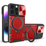 CDテクスチャスライディングカムシールド磁気ホルダースマホケース、iPhone 17e / 16e用、iPhone 17 Pro Max用、iPhone 17 Pro用、iPhone 17用、iPhone Air用、iPhone 16 Pro Max用、iPhone 16 Pro用、iPhone 16 Plus用