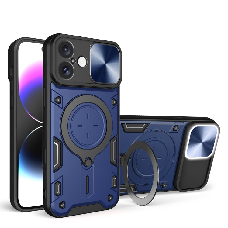 CDテクスチャスライディングカムシールド磁気ホルダースマホケース、iPhone 17e / 16e用、iPhone 17 Pro Max用、iPhone 17 Pro用、iPhone 17用、iPhone Air用、iPhone 16 Pro Max用、iPhone 16 Pro用、iPhone 16 Plus用