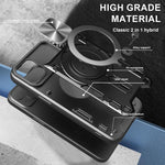 CDテクスチャスライディングカムシールド磁気ホルダースマホケース、iPhone 17e / 16e用、iPhone 17 Pro Max用、iPhone 17 Pro用、iPhone 17用、iPhone Air用、iPhone 16 Pro Max用、iPhone 16 Pro用、iPhone 16 Plus用