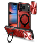 CDテクスチャスライディングカムシールド磁気ホルダースマホケース、iPhone 17e / 16e用、iPhone 17 Pro Max用、iPhone 17 Pro用、iPhone 17用、iPhone Air用、iPhone 16 Pro Max用、iPhone 16 Pro用、iPhone 16 Plus用