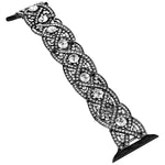 Diamonds Twist Metal Watch Band, For Apple Watch Series 10 46mm, For Apple Watch Series 10 42mm, For Apple Watch SE 2023 44mm, For Apple Watch SE 2023 40mm, For Apple Watch Ultra 2 49mm, For Apple Watch 9 45mm, For Apple Watch 9 41mm                   ...