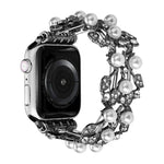 四つ葉ビーズメタルウォッチバンド Apple Watch 6 40mm用、Apple Watch 6 44mm用、Apple Watch 5 44mm用、Apple Watch 5 40mm用、Apple Watch 4 44mm用、Apple Watch 4 40mm用、Apple Watch 3 38mm用、Apple Watch 3 42mm用、Apple Watch 2 42mm用