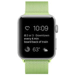 Apple Watch用 ミラネーゼループ磁気ステンレススチールウォッチバンド、5＆4 40mm／3＆2＆1 38mm用、5＆4 44mm／3＆2＆1 42mm用