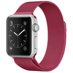 Apple Watch用 ミラネーゼループ磁気ステンレススチールウォッチバンド、5＆4 40mm／3＆2＆1 38mm用、5＆4 44mm／3＆2＆1 42mm用
