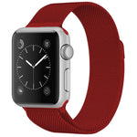 Apple Watch用 ミラネーゼループ磁気ステンレススチールウォッチバンド、5＆4 40mm／3＆2＆1 38mm用、5＆4 44mm／3＆2＆1 42mm用