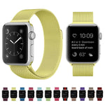 Apple Watch用 ミラネーゼループ磁気ステンレススチールウォッチバンド、5＆4 40mm／3＆2＆1 38mm用、5＆4 44mm／3＆2＆1 42mm用