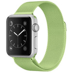 Apple Watch用 ミラネーゼループ磁気ステンレススチールウォッチバンド、5＆4 40mm／3＆2＆1 38mm用、5＆4 44mm／3＆2＆1 42mm用