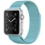 Apple Watch用 ミラネーゼループ磁気ステンレススチールウォッチバンド、5＆4 40mm／3＆2＆1 38mm用、5＆4 44mm／3＆2＆1 42mm用