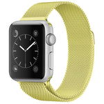 Apple Watch用 ミラネーゼループ磁気ステンレススチールウォッチバンド、5＆4 40mm／3＆2＆1 38mm用、5＆4 44mm／3＆2＆1 42mm用