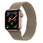 Apple Watch用 ミラネーゼループ磁気ステンレススチールウォッチバンド、5＆4 40mm／3＆2＆1 38mm用、5＆4 44mm／3＆2＆1 42mm用