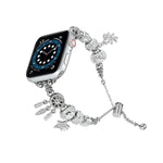 ビーズブレスレットメタルウォッチバンド、Apple Watch Series 10 46mm用、Apple Watch Series 10 42mm用、Apple Watch SE 2023 44mm用、Apple Watch SE 2023 40mm用、Apple Watch Ultra 2 49mm用、Apple Watch 9 45mm用、Apple Watch 9 41mm用