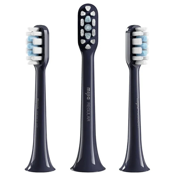 オリジナル Xiaomi Mijia 3個セット ブラシヘッド 標準タイプ ソニック電動歯ブラシ T301 / T302用、T301 & T302ブラシ（ホワイト）、T301 & T302ブラシ（ブラック）
