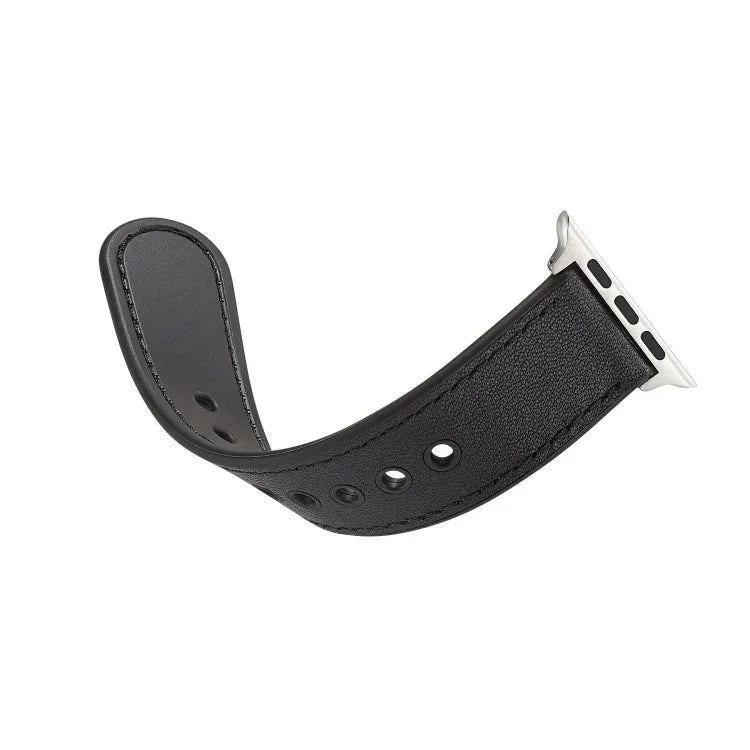 シングルバックル TPU+本革ウォッチバンド、Apple Watch Series 7 41mm / 6 & SE & 5 & 4 40mm / 3 & 2 & 1 38mm対応、Apple Watch Series 7 45mm / 6 & SE & 5 & 4 44mm / 3 & 2 & 1 42mm対応、Apple Watch Series 8&7 41mm / SE 2&6&SE&5&4 40mm / 3&2&1 38mm対応