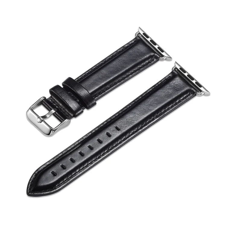 クレイジーホーステクスチャー トップグレインレザーウォッチバンド、Apple Watch Series 7 41mm / 6 & SE & 5 & 4 40mm / 3 & 2 & 1 38mm対応、Apple Watch Series 7 45mm / 6 & SE & 5 & 4 44mm / 3 & 2 & 1 42mm対応
