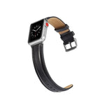 クレイジーホーステクスチャー トップグレインレザーウォッチバンド、Apple Watch Series 7 41mm / 6 & SE & 5 & 4 40mm / 3 & 2 & 1 38mm対応、Apple Watch Series 7 45mm / 6 & SE & 5 & 4 44mm / 3 & 2 & 1 42mm対応