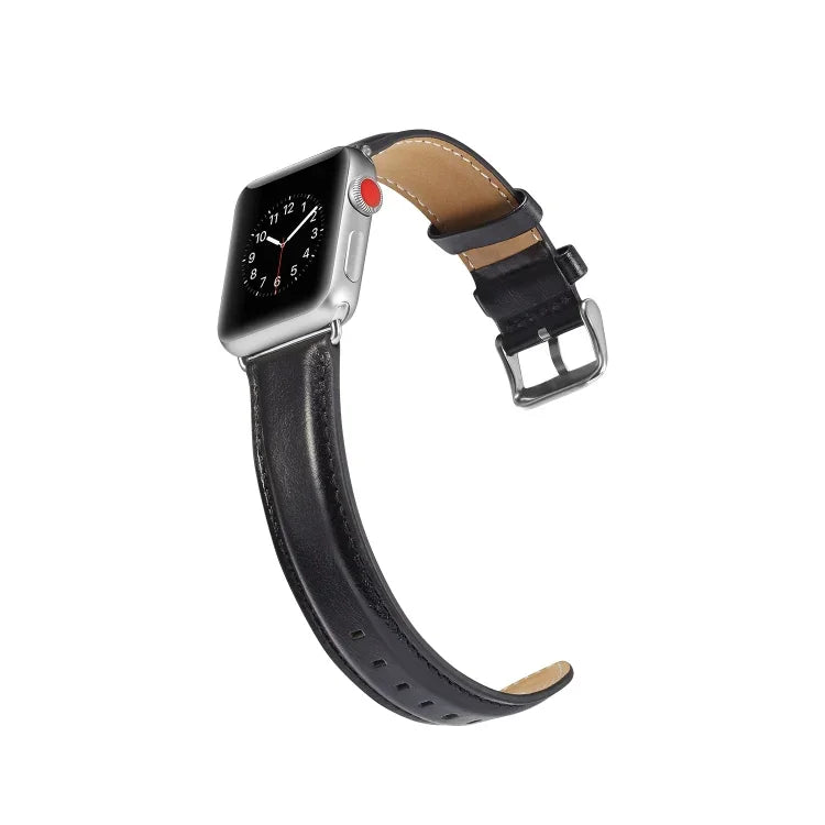クレイジーホーステクスチャー トップグレインレザーウォッチバンド、Apple Watch Series 7 41mm / 6 & SE & 5 & 4 40mm / 3 & 2 & 1 38mm対応、Apple Watch Series 7 45mm / 6 & SE & 5 & 4 44mm / 3 & 2 & 1 42mm対応