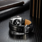 クレイジーホーステクスチャー トップグレインレザーウォッチバンド、Apple Watch Series 7 41mm / 6 & SE & 5 & 4 40mm / 3 & 2 & 1 38mm対応、Apple Watch Series 7 45mm / 6 & SE & 5 & 4 44mm / 3 & 2 & 1 42mm対応