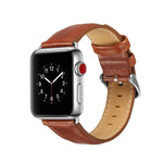 クレイジーホーステクスチャー トップグレインレザーウォッチバンド、Apple Watch Series 7 41mm / 6 & SE & 5 & 4 40mm / 3 & 2 & 1 38mm対応、Apple Watch Series 7 45mm / 6 & SE & 5 & 4 44mm / 3 & 2 & 1 42mm対応