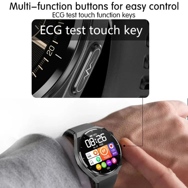 TK20 1.39インチ シリコンバンドスマートウォッチ ECG／遠隔家族ケア／体温モニタリング対応、シリコンバンド（レッド）、シリコンバンド（ブラック）、シリコンバンド（ブルー）