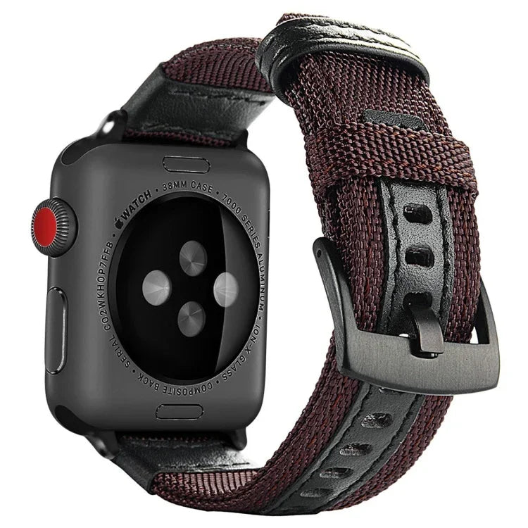 ナイロン製ウォッチバンド、Apple Watch Series 7 41mm / 6 & SE & 5 & 4 40mm / 3 & 2 & 1 38mm対応、Apple Watch Series 7 45mm / 6 & SE & 5 & 4 44mm / 3 & 2 & 1 42mm対応