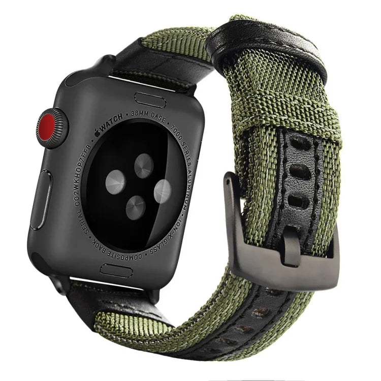 ナイロン製ウォッチバンド、Apple Watch Series 7 41mm / 6 & SE & 5 & 4 40mm / 3 & 2 & 1 38mm対応、Apple Watch Series 7 45mm / 6 & SE & 5 & 4 44mm / 3 & 2 & 1 42mm対応