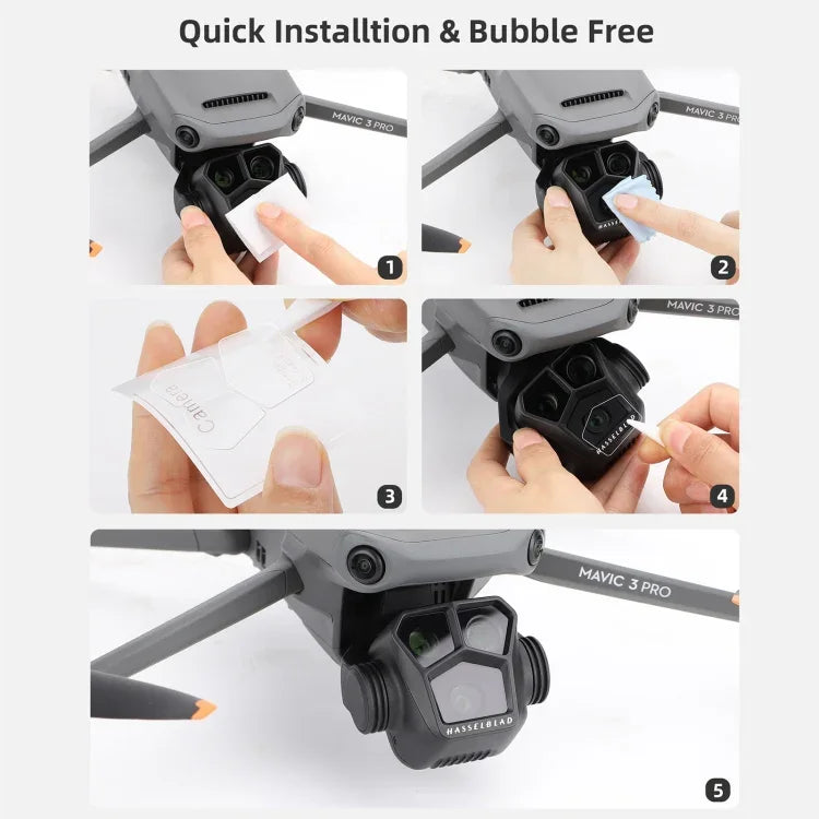 Sunnylife M3P-BHM578 2セット HD耐爆強化ガラスフィルム、Sunnylife DJI Mavic 3 Pro用