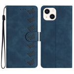 セブンバタフライズ エンボスレザー電話ケース、iPhone 14 Pro Max用、iPhone 13 Pro Max用、iPhone 13 Pro用、iPhone 13用、iPhone 13 mini用、iPhone 12用、iPhone 12 Pro Max用、iPhone 12 Pro用