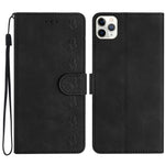 セブンバタフライズ エンボスレザー電話ケース、iPhone 12 mini用、iPhone 11 Pro Max用、iPhone 11用、iPhone 11 Pro用