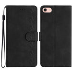 七蝶型押しレザー携帯ケース、iPhone 16e / 17e用、iPhone 17 Pro Max用、iPhone 17 Pro用、iPhone 17用、iPhone Air用、iPhone 16 Pro Max用、iPhone 16 Pro用、iPhone 16 Plus用