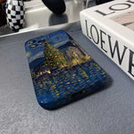 Precise Hole Oil Painting Pattern PC Phone Case, For iPhone 15 Pro Max, For iPhone 15 Pro, For iPhone 15 Plus, For iPhone 15, For iPhone 14 Plus