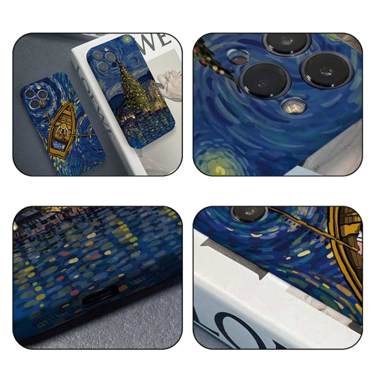 Precise Hole Oil Painting Pattern PC Phone Case, For iPhone 15 Pro Max, For iPhone 15 Pro, For iPhone 15 Plus, For iPhone 15, For iPhone 14 Plus