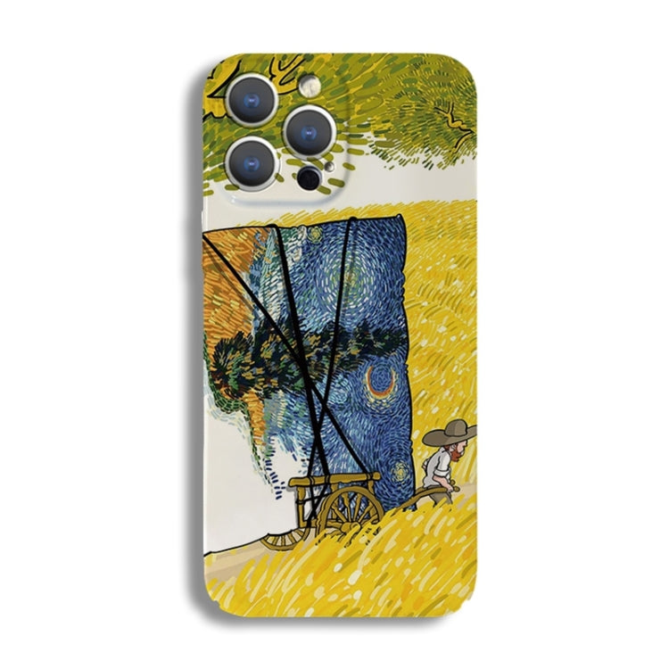 Precise Hole Oil Painting Pattern PC Phone Case, For iPhone 15 Pro Max, For iPhone 15 Pro, For iPhone 15 Plus, For iPhone 15, For iPhone 14 Plus
