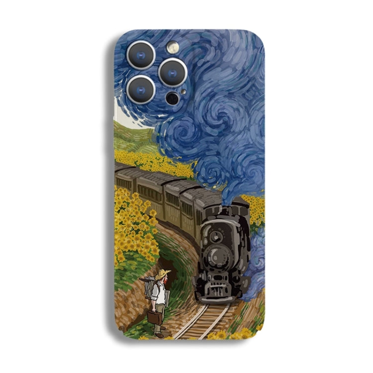 Precise Hole Oil Painting Pattern PC Phone Case, For iPhone 15 Pro Max, For iPhone 15 Pro, For iPhone 15 Plus, For iPhone 15, For iPhone 14 Plus