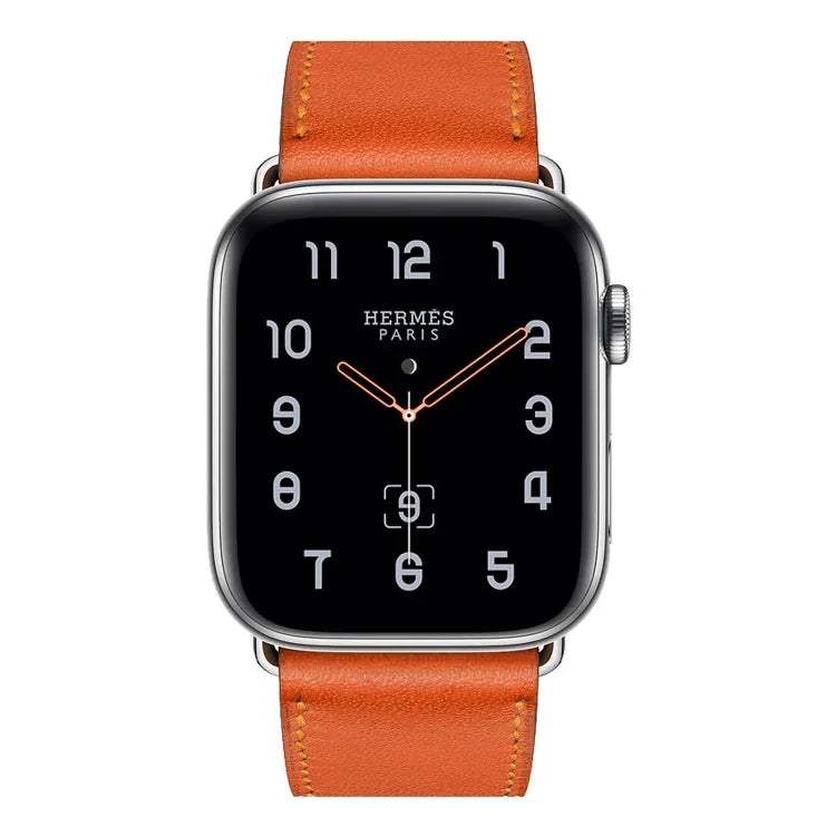 Replacement Leather Strap Watchband, For Apple Watch Series 7 41mm / 6 & SE & 5 & 4 40mm / 3 & 2 & 1 38mm, For Apple Watch Series 7 45mm / 6 & SE & 5 & 4 44mm / 3 & 2 & 1 42mm