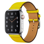 交換用レザーストラップウォッチバンド、Apple Watch Series 7 41mm / 6 & SE & 5 & 4 40mm / 3 & 2 & 1 38mm対応、Apple Watch Series 7 45mm / 6 & SE & 5 & 4 44mm / 3 & 2 & 1 42mm対応